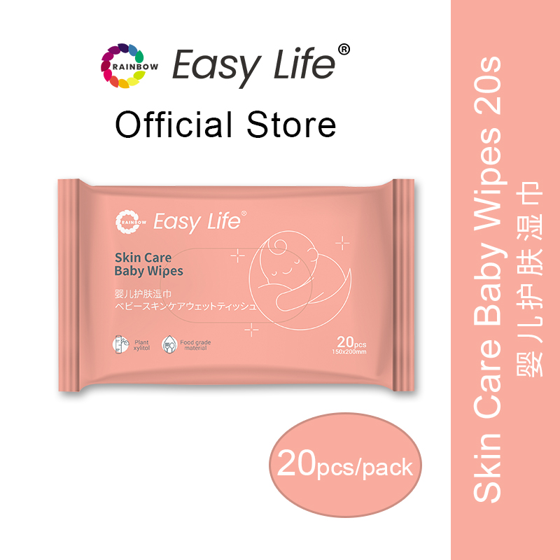 Rainbow Skin Care Baby Wipes 20s - SuperMed