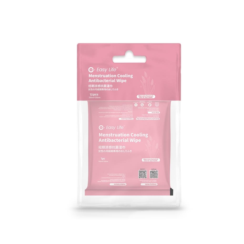 Rainbow Menstruation Cooling Antibacterial Wipe SuperMed